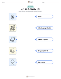 H. G. Wells printable worksheet preview