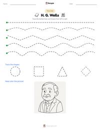 H. G. Wells printable worksheet preview