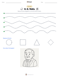 Anteprima della scheda stampabile di H. G. Wells