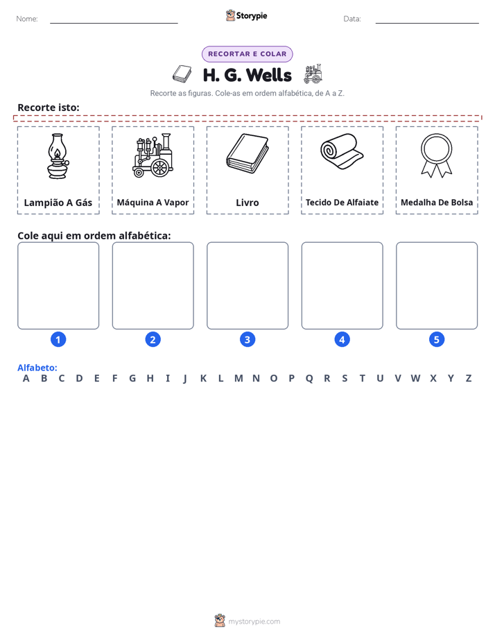 Recortar & Colar Alfabeto