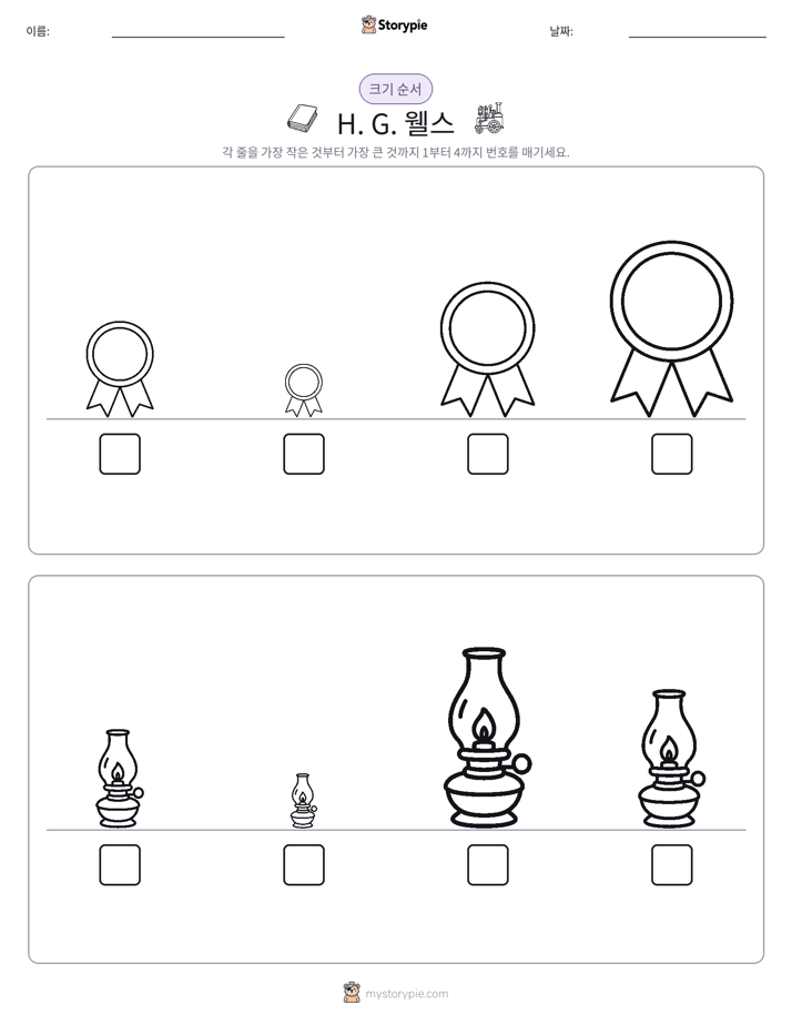 크기 순서