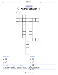 Anteprima della scheda stampabile di Andrew Johnson