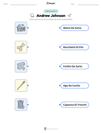 Scheda stampabile di Andrew Johnson per bambini