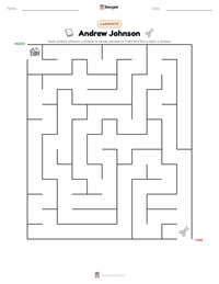 Anteprima della scheda stampabile di Andrew Johnson