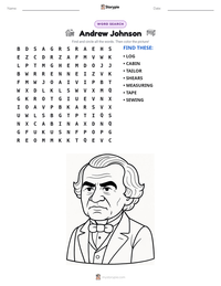 Andrew Johnson printable worksheet preview