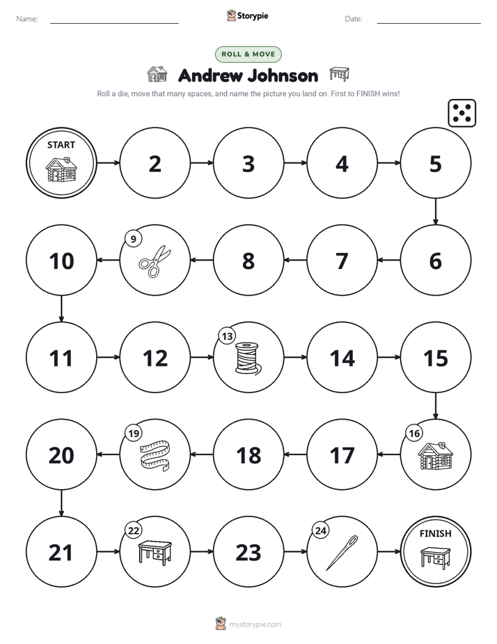 Roll & Move Game