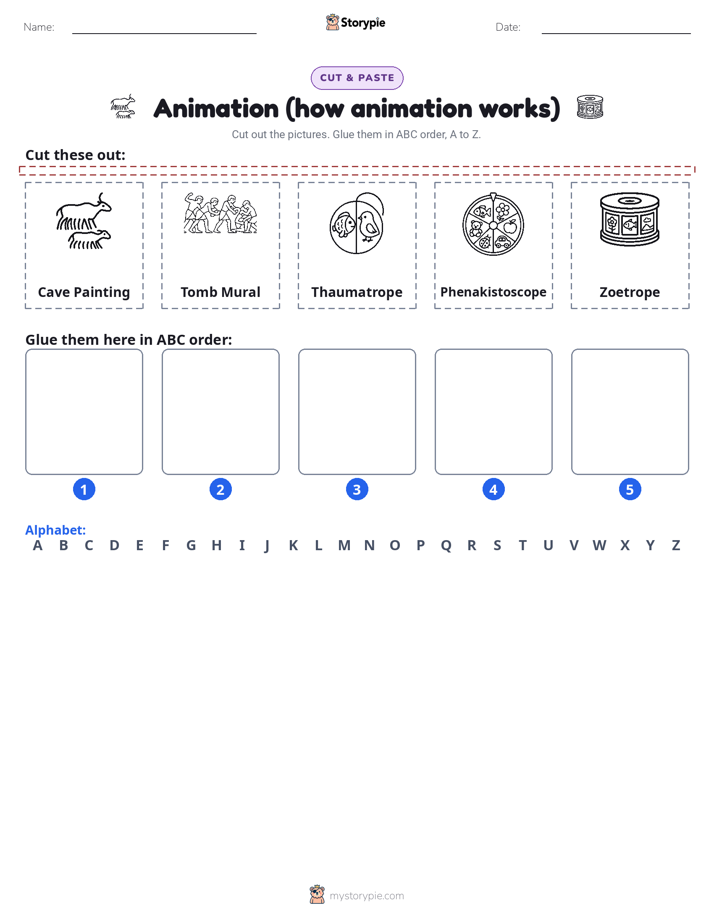 Cut & Paste Alphabet