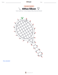 Anteprima della scheda stampabile di Althea Gibson