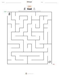 Coal printable worksheet preview