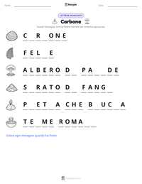 Anteprima della scheda stampabile di Carbone