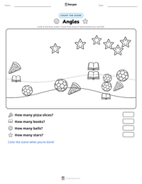 Angles printable worksheet preview