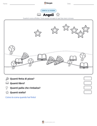 Anteprima della scheda stampabile di Angoli