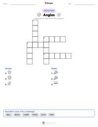 Angles printable worksheet preview