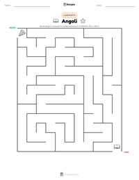 Anteprima della scheda stampabile di Angoli