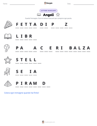 Anteprima della scheda stampabile di Angoli