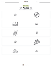 Angles printable worksheet preview