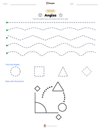 Angles printable worksheet preview