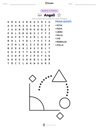 Anteprima della scheda stampabile di Angoli