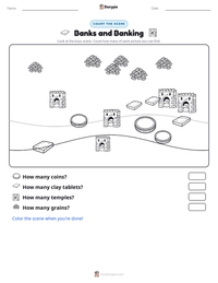 Banks and Banking printable worksheet preview