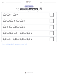Banks and Banking printable worksheet preview