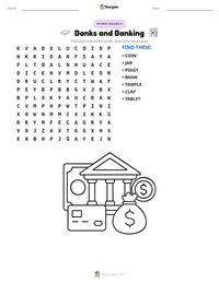 Banks and Banking printable worksheet preview