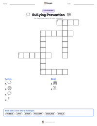 Bullying Prevention printable worksheet preview