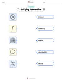 Bullying Prevention printable worksheet for kids
