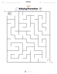 Bullying Prevention printable worksheet preview