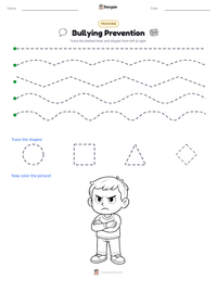 Bullying Prevention printable worksheet preview
