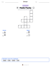 Medici Family printable worksheet preview