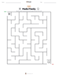 Medici Family printable worksheet preview