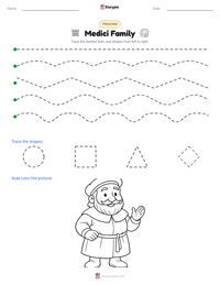 Medici Family printable worksheet preview