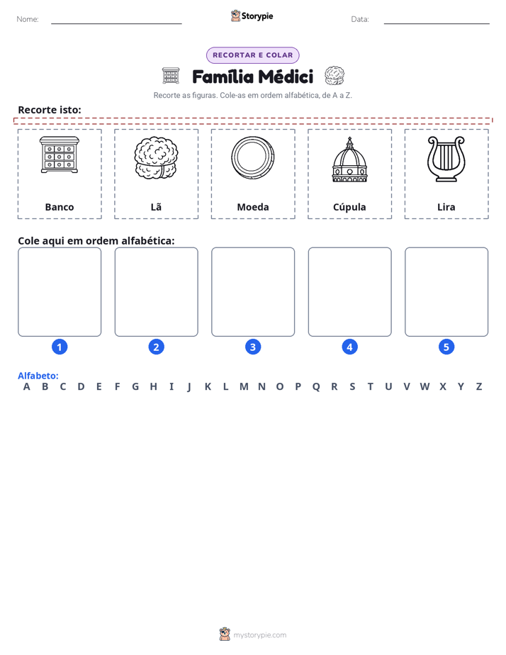 Recortar & Colar Alfabeto