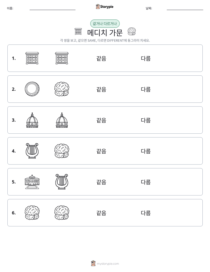 같은 것 또는 다른 것