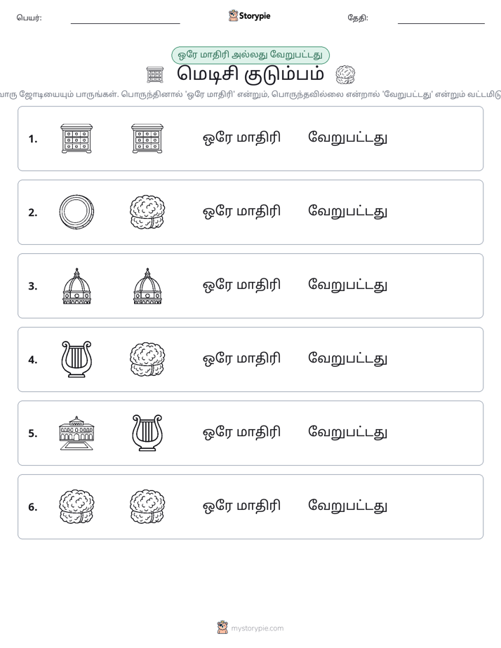 அதே அல்லது மாறுபட்டது