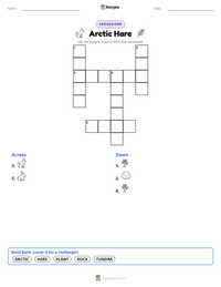 Arctic Hare printable worksheet preview