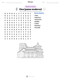 Anteprima della scheda stampabile di Cina (paese moderno)