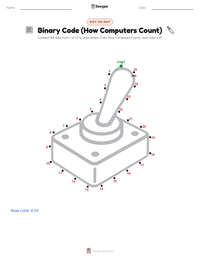 Binary Code (How Computers Count) printable worksheet preview