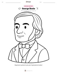George Boole yazdırılabilir çalışma sayfası önizlemesi