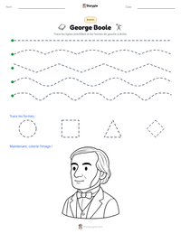 Aperçu de la feuille de travail imprimable George Boole