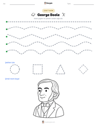 George Boole yazdırılabilir çalışma sayfası önizlemesi