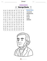 Aperçu de la feuille de travail imprimable George Boole