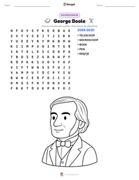 George Boole afdrukbare werkblad voorbeeld
