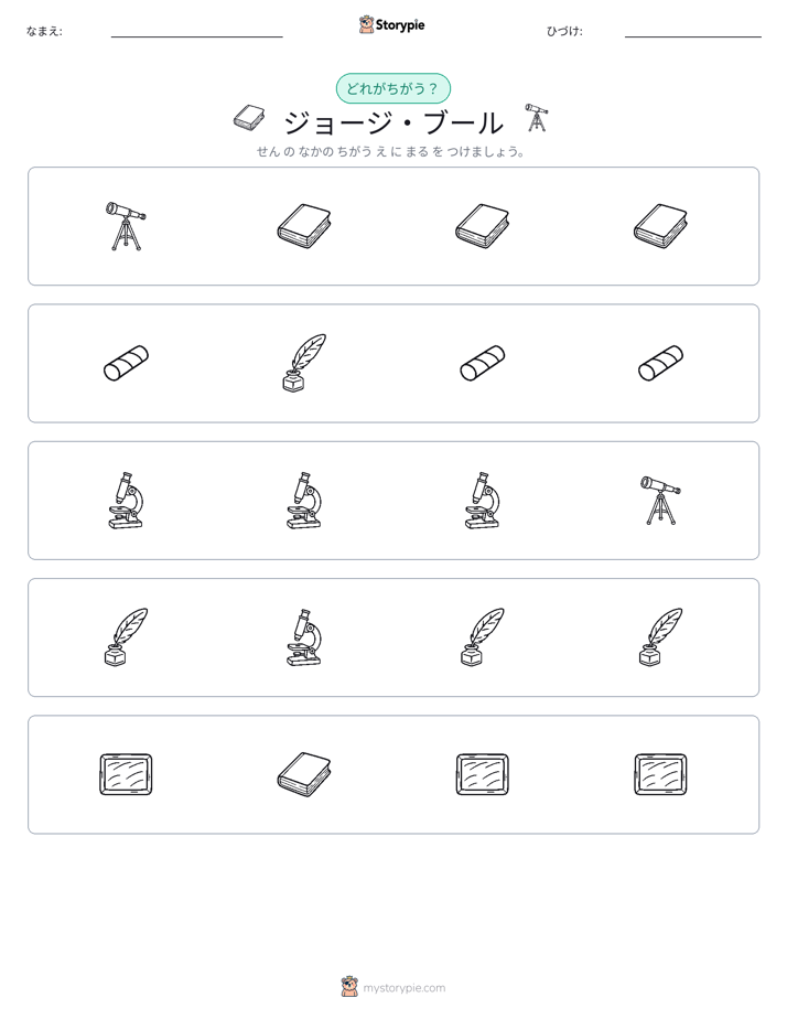 異なるものを見つけよう