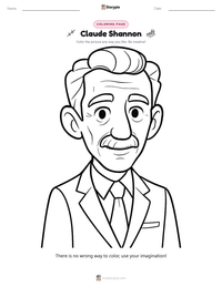 Claude Shannon printable worksheet preview