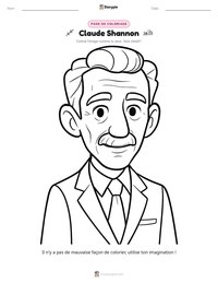 Aperçu de la feuille de travail imprimable Claude Shannon