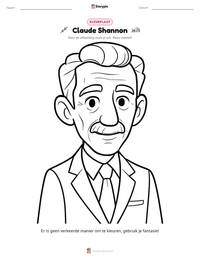 Claude Shannon afdrukbare werkblad voorbeeld