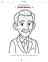 Podgląd drukowalnego arkusza ćwiczeń Claude Shannon