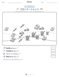 クロード・シャノン の印刷可能ワークシートプレビュー