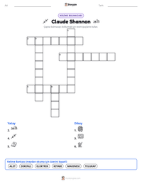 Claude Shannon yazdırılabilir çalışma sayfası önizlemesi